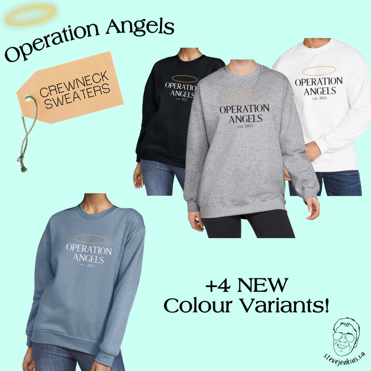 Operation Angels Crewneck Sweaters