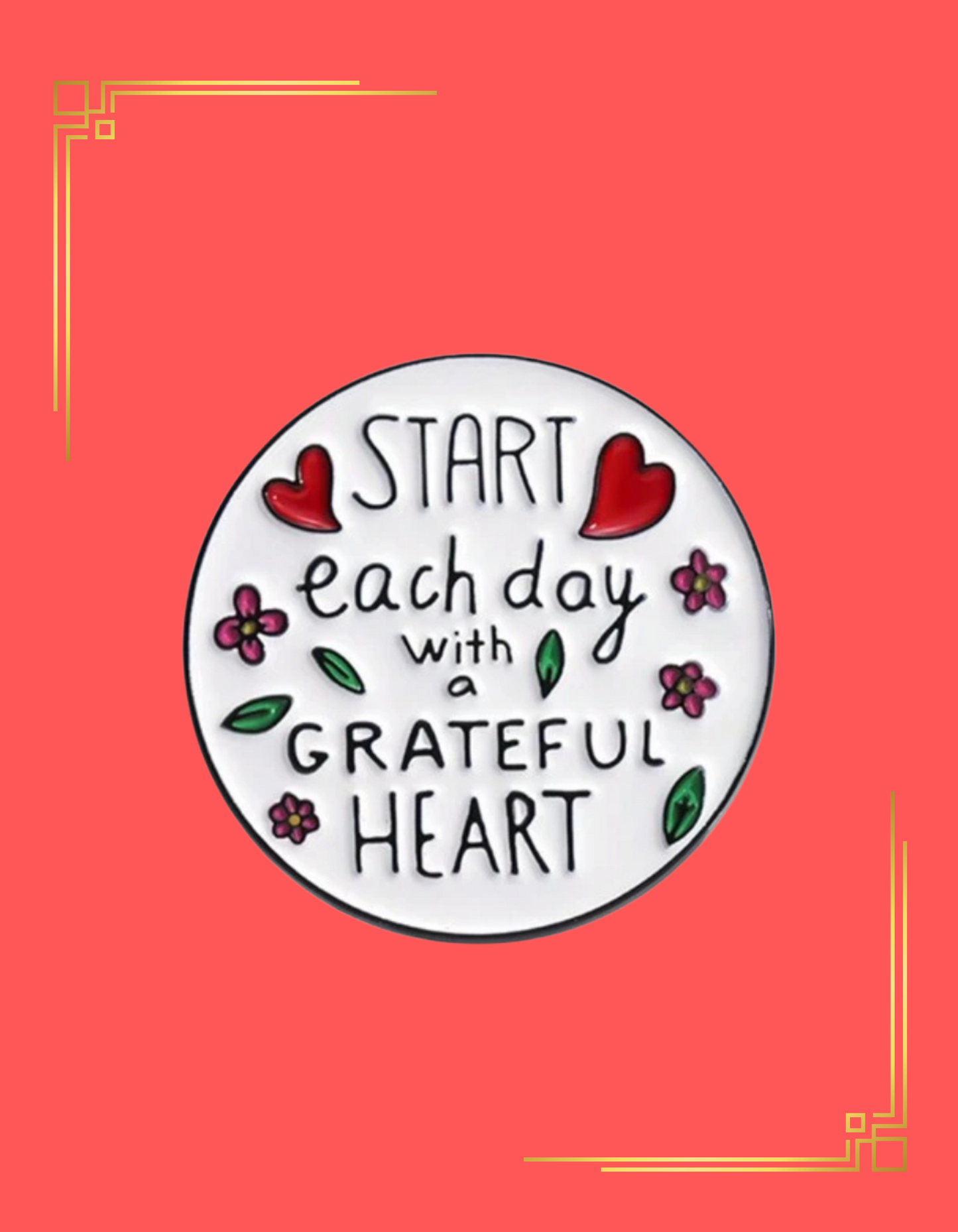 Grateful Heart Pin