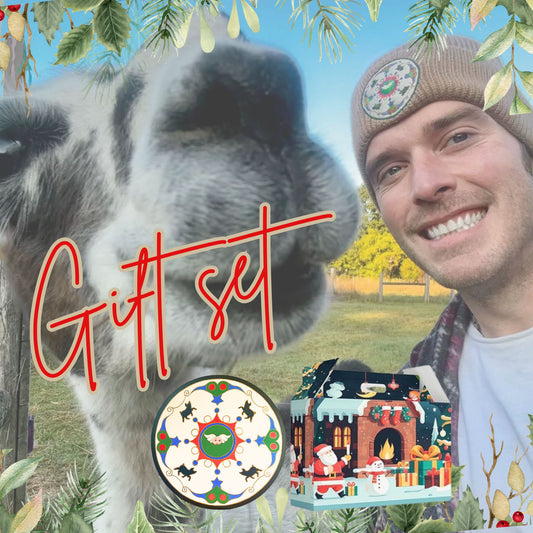 Gift Set -Cedar Brook Farm - Barn Hex Hat & Ornament -