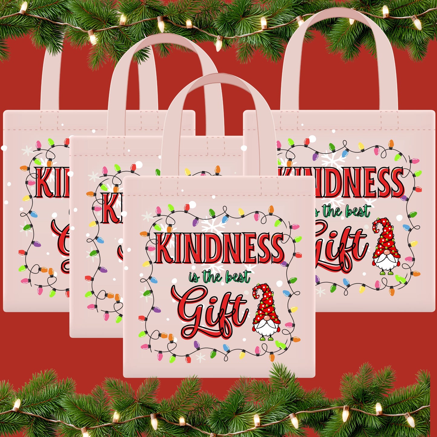 Holiday Gift Ideas - Kindness is the Best gift - Tote Bag