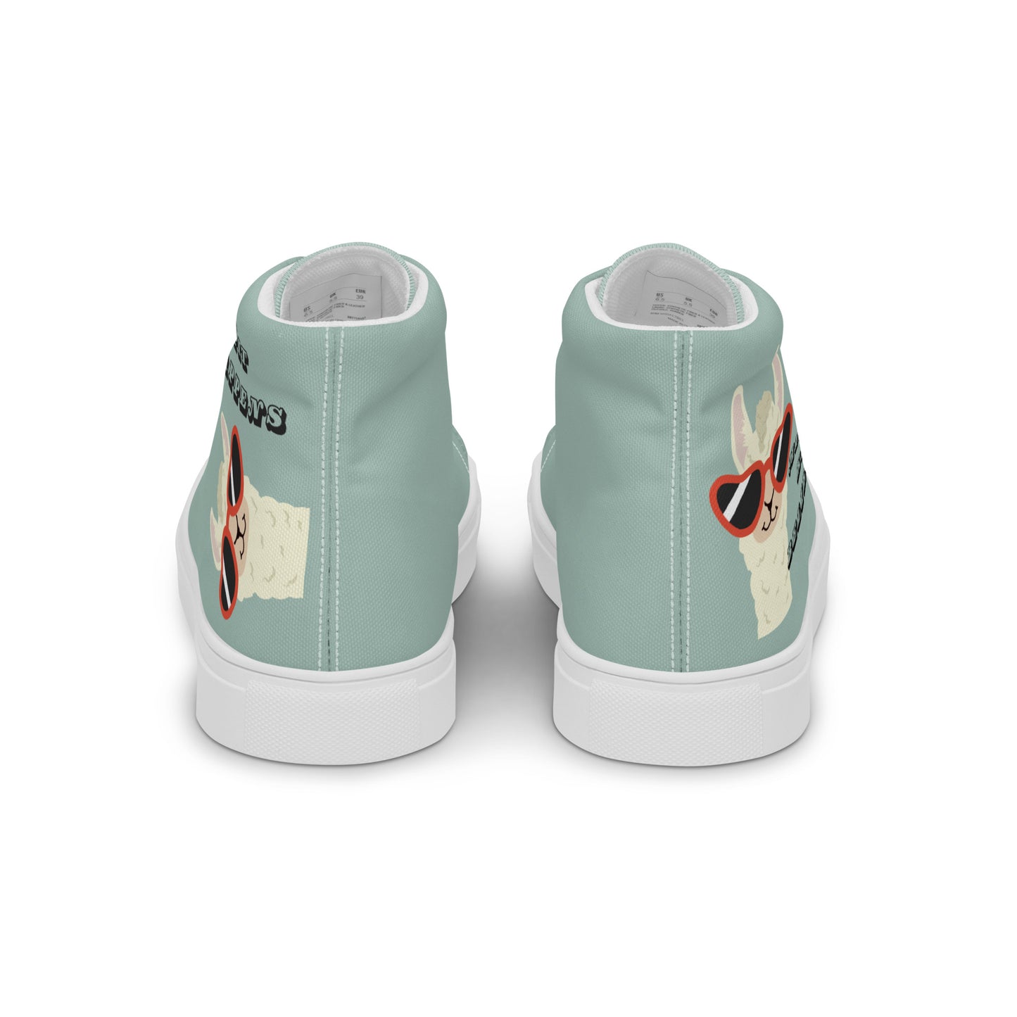 "Spit Happens" Men’s High-top Canvas Shoes