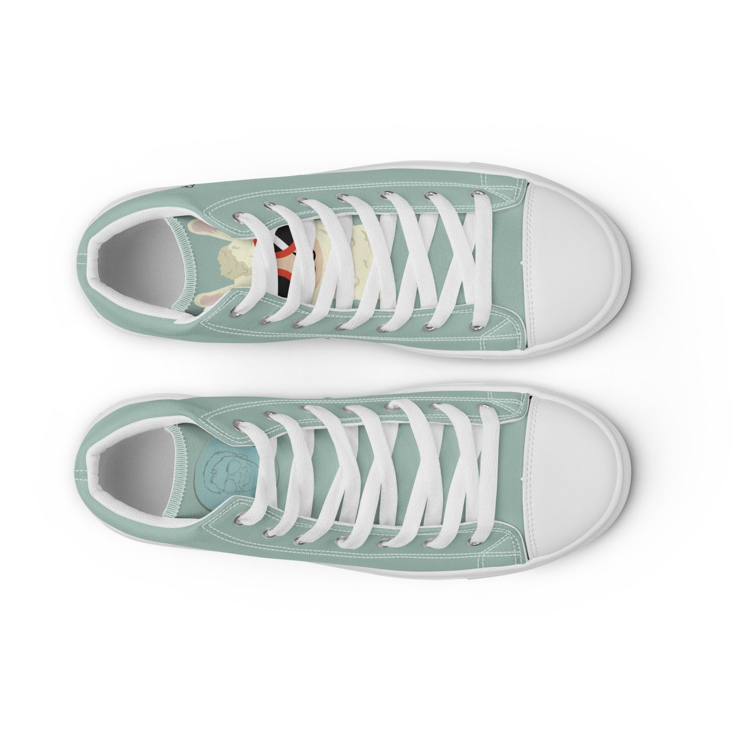 "Spit Happens" Men’s High-top Canvas Shoes