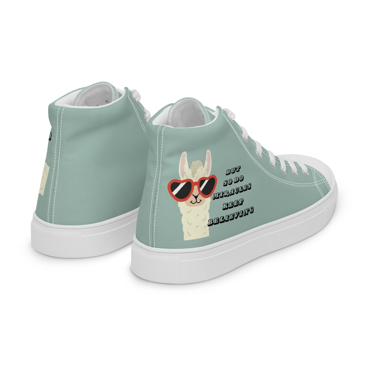 "Spit Happens" Men’s High-top Canvas Shoes