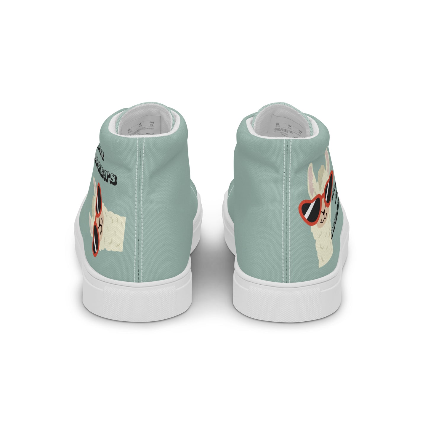 "Spit Happens" Women’s High-top Canvas Shoes