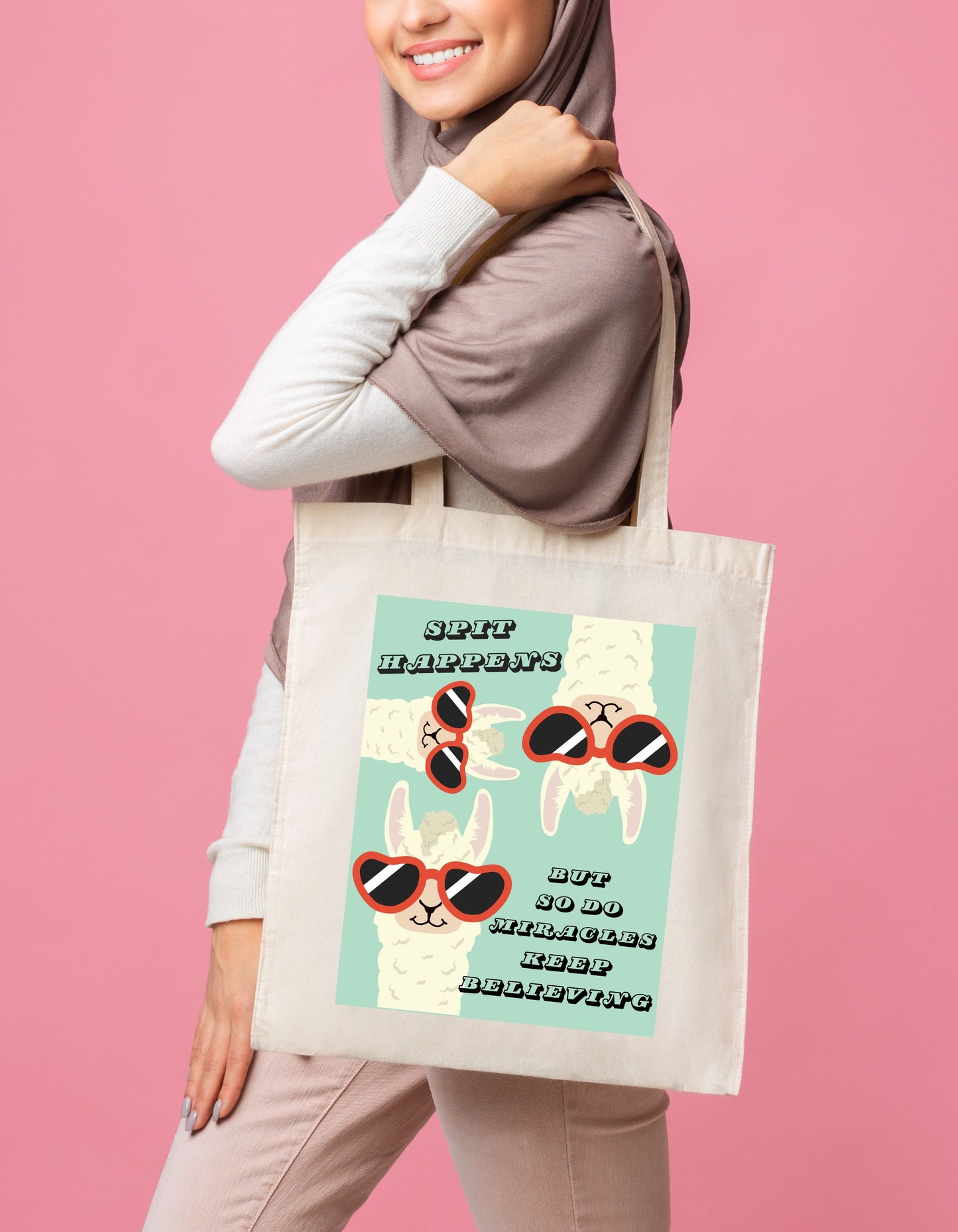 "Spit Happens" Tote Bag
