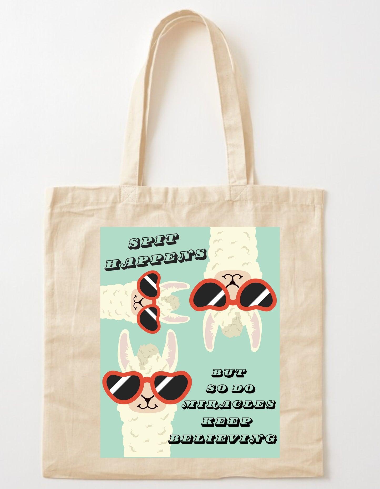 "Spit Happens" Tote Bag