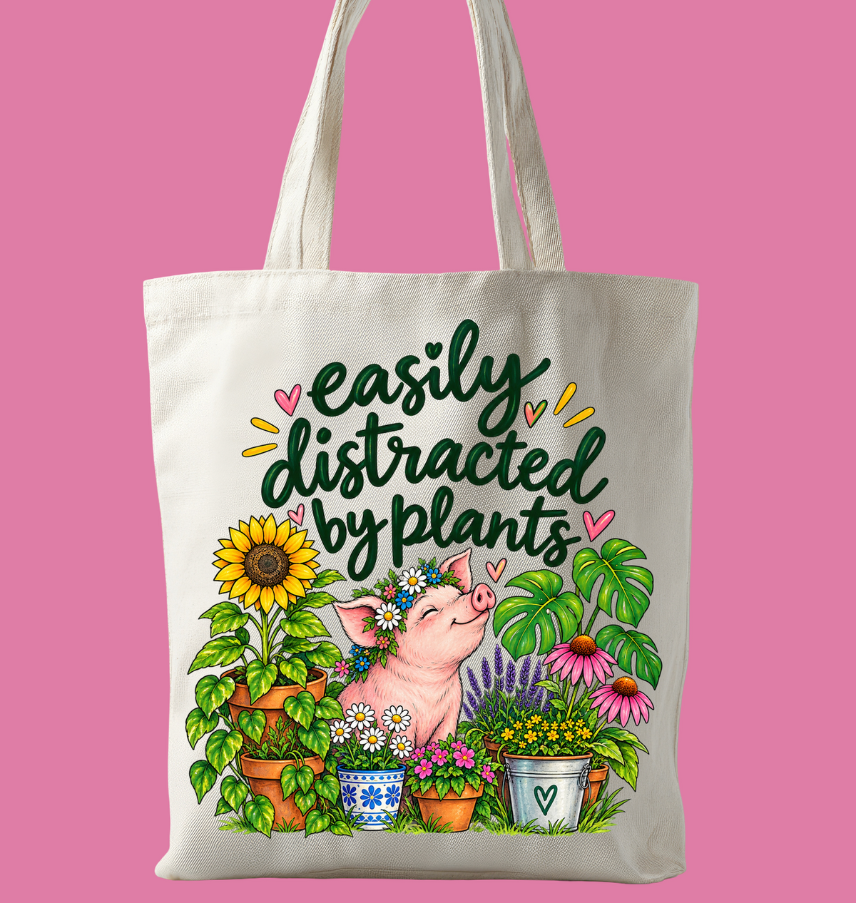 Easily Distracted by plants - Tote bag