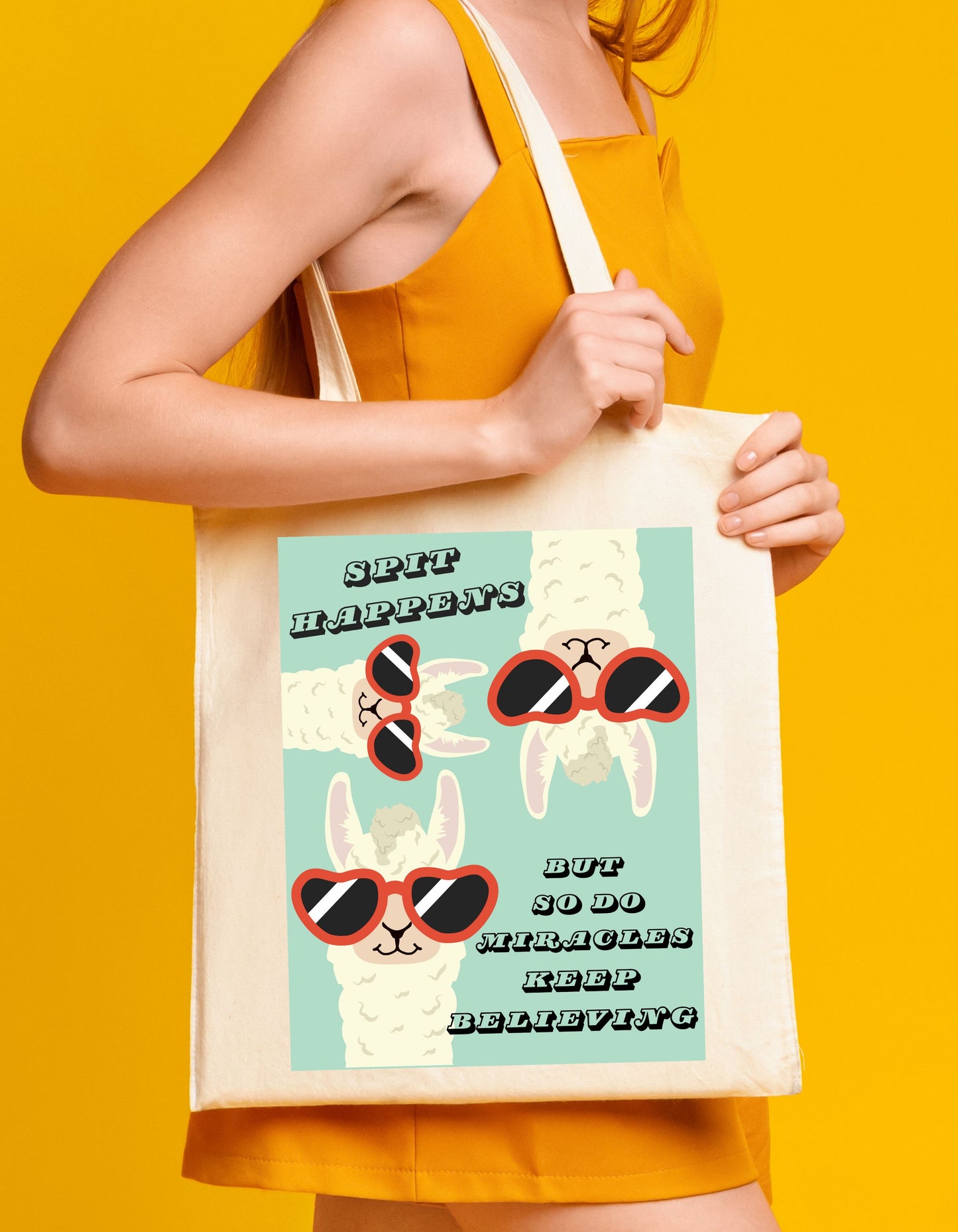 "Spit Happens" Tote Bag