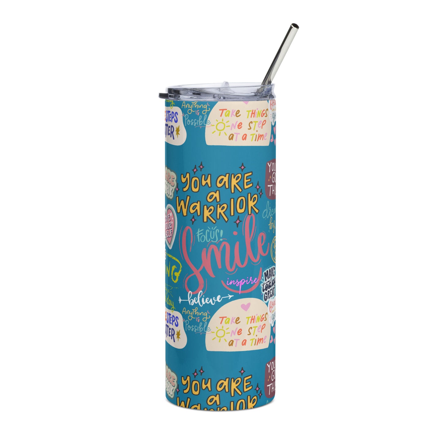"Happy Cup" Stainless Steel Tumbler (20oz)