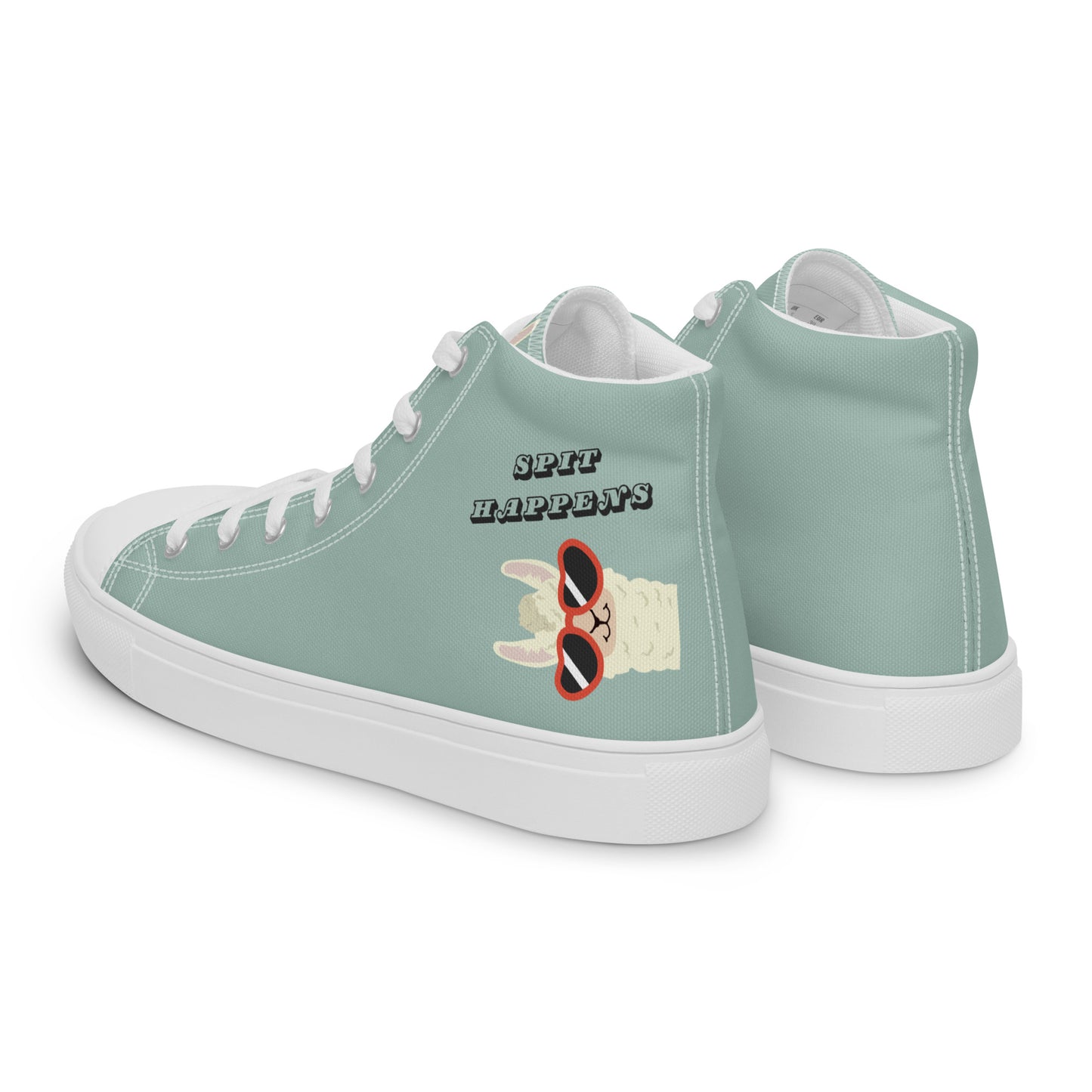 "Spit Happens" Women’s High-top Canvas Shoes