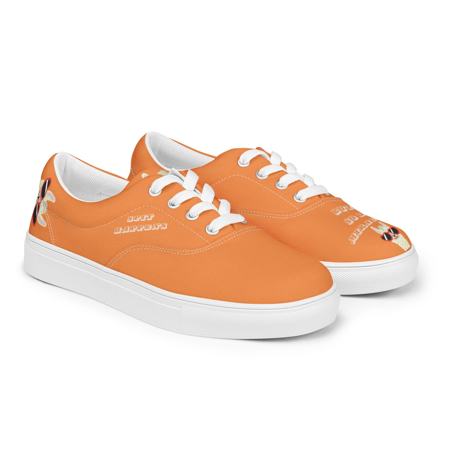 "Spit Happens" Women’s Low-top Canvas Shoes